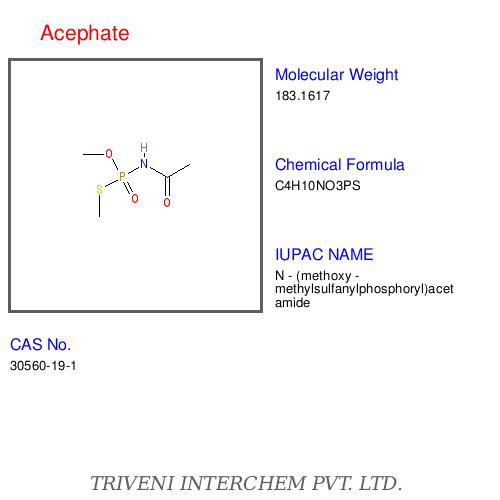 Acephate - White Crystalline Powder, CAS 30560-19-1 | Effective Pest Control, Wide Application, High Efficacy, Soluble in Water