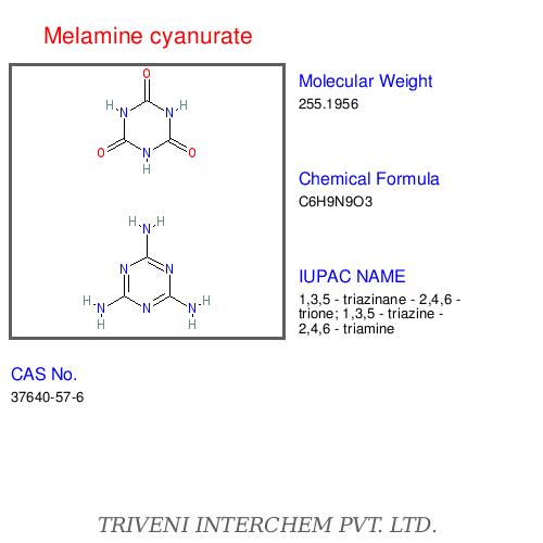 Melamine cyanurate