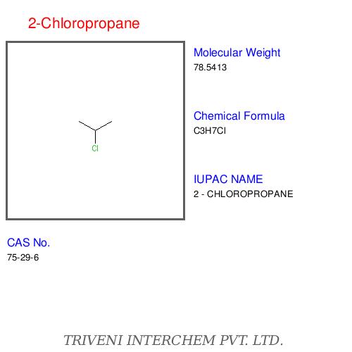 2-Chloropropane - Molecular Weight 78.54, Boiling Point 35-37°C, Purity 99% | High Purity, Precise Synthesis, Versatile Applications