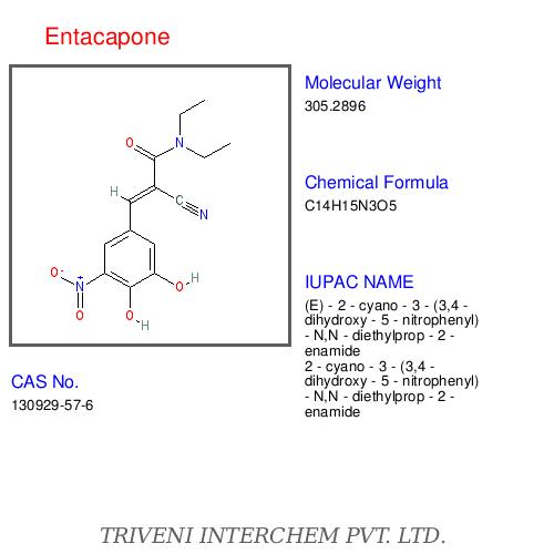 Entacapone - White Powder, C16H19NO3, 99.9% Purity | High Purity, Precise Dosage, Cost Effective