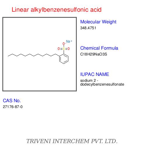 Linear Alkylbenzenesulfonic Acid - CAS 27176-87-0, C18H29SO3Na, 99% Purity | High Purity, Effective Cleaning, Biodegradable