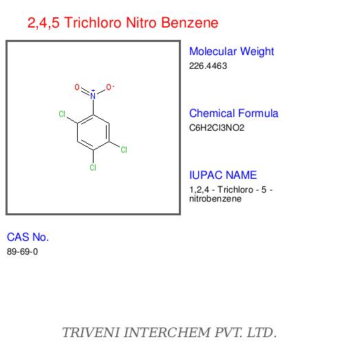 2,4,5 Trichloro Nitro Benzene - Crystalline Solid, CAS No 88-73-3 | High Purity, Chemical Intermediate, Industrial Grade
