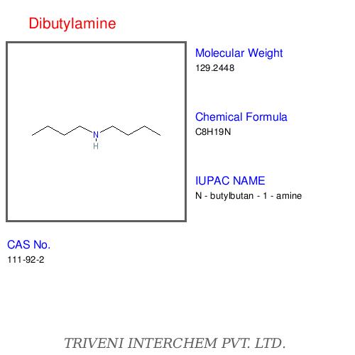 Dibutylamine - Clear Liquid, Boiling Point 159-160Â°C, CAS 111-92-2 | High Purity, Effective Synthesis, Versatile Applications