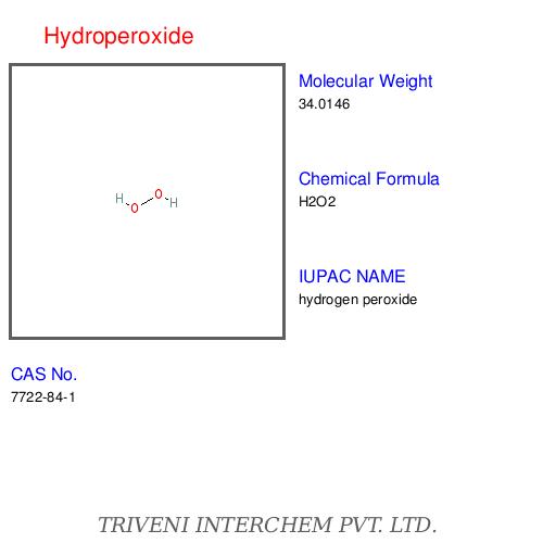 Hydroperoxide - Colorless Liquid, Boiling Point 150.2°C, Molecular Weight 34.01 g/mol | Strong Oxidizer, Effective Bleach, Rocket Propellant