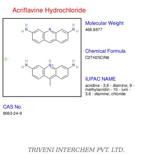 Acriflavine Hydrochloride - Yellow Crystalline Powder, C14H14N3Cl | Antiseptic, Disinfectant, Bactericidal, Water Soluble