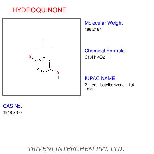 HYDROQUINONE - White Crystalline Powder, CAS No 123-31-9 | Skin Lightening, Antioxidant, Reduces Blemishes, Purity 99%