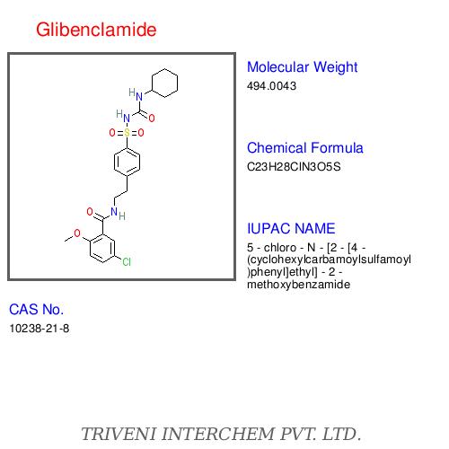 Glibenclamide - C23H28ClN3O5S, CAS 10238-21-8, 99% Purity | Blood Sugar Control, Oral Diabetes Medication, Fast Acting