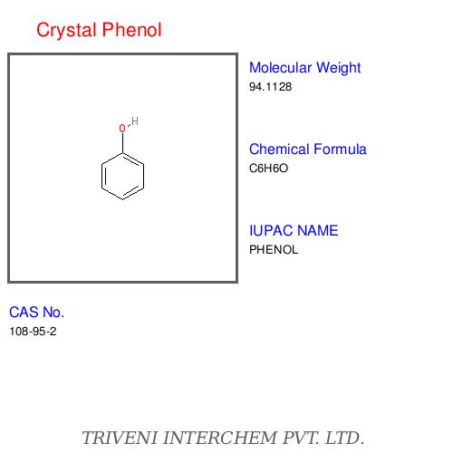 Crystal Phenol - C6H6O 99% Purity Boiling Point 182Â°C | High Purity Crystal Form Industrial Grade Effective Disinfectant