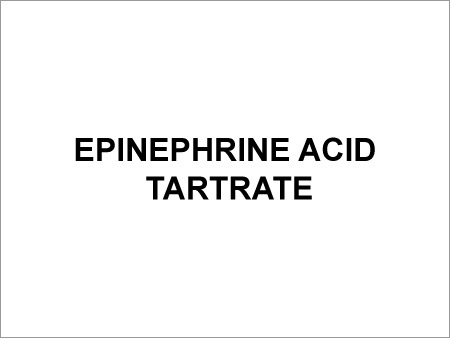 Epinephrine Acid Tartrate - Powder 99% Purity Water Soluble | Fast Acting Versatile Use Sealed Vials 2 Year Shelf Life