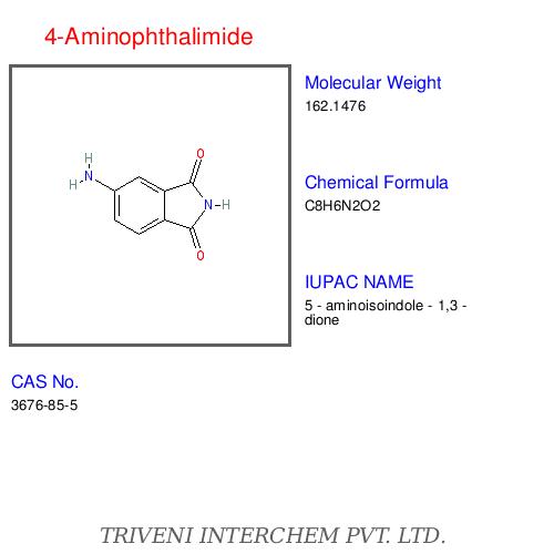 4-Aminophthalimide - White Crystalline Powder, 98% Purity | High Purity, Reacts Readily, Versatile Use