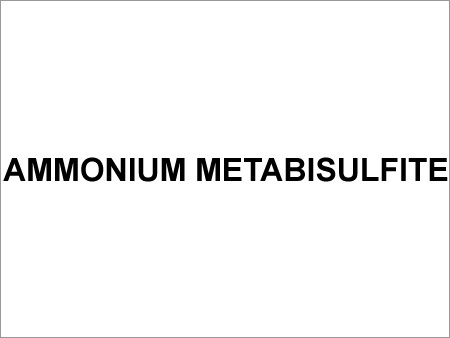 Metabisulphite