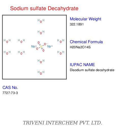 Sodium Sulfate Decahydrate - White Crystalline Powder, 99% Purity | High Purity, Effective Cleaning, Industrial Grade