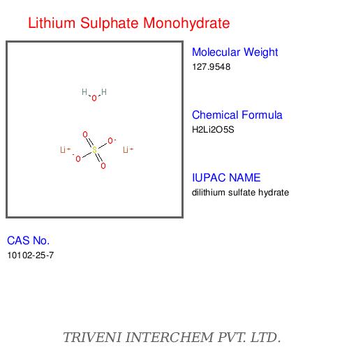 Lithium Sulphate Monohydrate