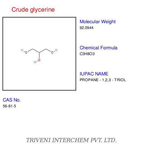 Crude glycerine	