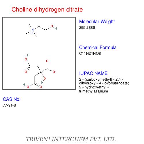 Choline dihydrogen citrate