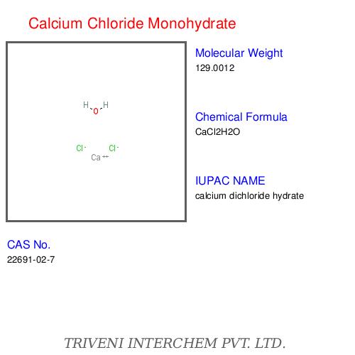 Calcium Chloride Monohydrate - White Crystals, 99% Purity, 25kg Bags | High Purity, Effective De-Icing, Moisture and Dust Control, Road Safety