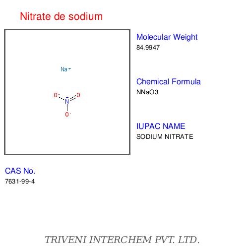 Nitrate de Sodium - White Crystalline Powder 99% Purity | High Purity Highly Soluble Wide Applications Cost-Effective