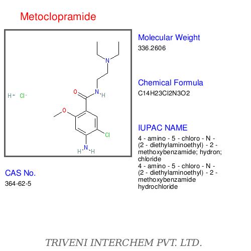Metoclopramide - C14H22ClN3O2, 99% Purity, 25kg Drums | High Purity, Fast Acting, Long Shelf Life