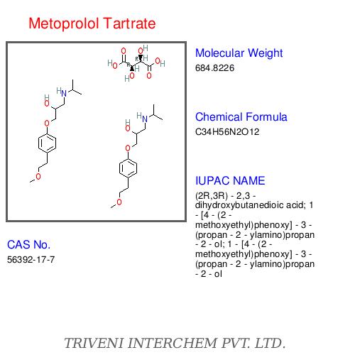 Metoprolol Tartrate - White Crystalline Powder, 99% Purity | Cardiovascular Health, Blood Pressure Control, Improved Heart Function