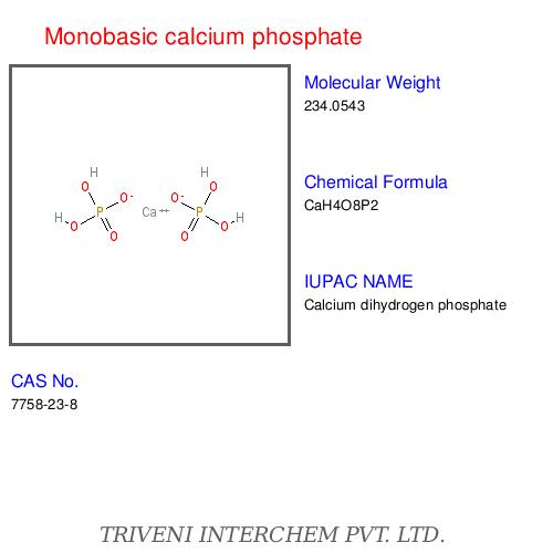 Monobasic calcium phosphate