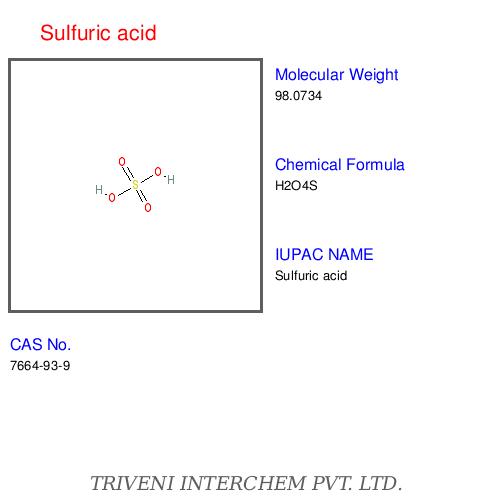 Sulfuric Acid - Colorless Liquid 98% Purity Molecular Formula H2SO4 | High Purity Strong Acidity Versatile Reagent
