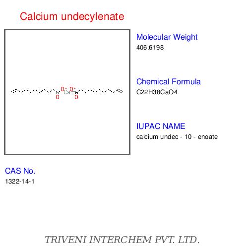 Calcium Undecylenate - White Powder, CAS 1621-67-4 | Antifungal Agent, Skin Treatment, 99% Purity