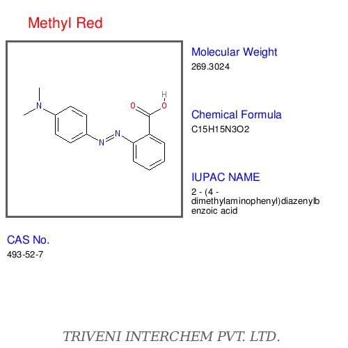 Methyl Red - Dark Red pH Indicator, CAS 493-52-7, C15H15N3O2, 99% Purity, Accurate and Reliable Testing