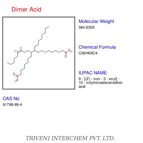 Dimer Acid - Colorless, C36H70O4, 0.9 g/cm³, High Reactivity, Excellent Adhesion, Durable Coatings