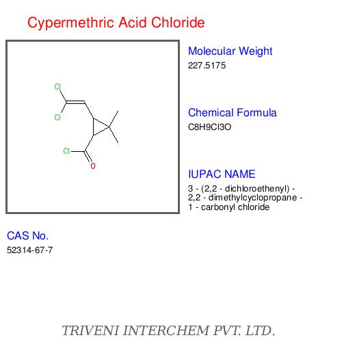 Cypermethric Acid Chloride - Colorless Liquid, C18H25ClO2, CAS 55244-70-1 | High Purity, Effective Control, Wide Applications