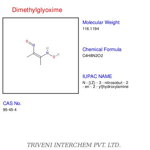 Dimethylglyoxime - White Crystalline Powder, CAS No 58-63-6 | High Purity, Effective Reagent, Nickel Detection