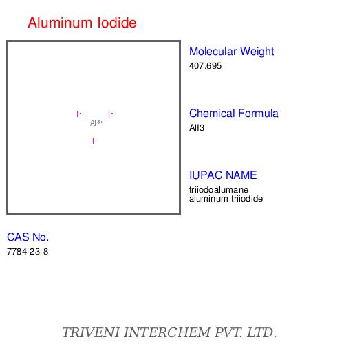 Aluminum Iodide - AlI3, CAS 7784-28-1 | High Purity, Water Soluble, Versatile Reactivity