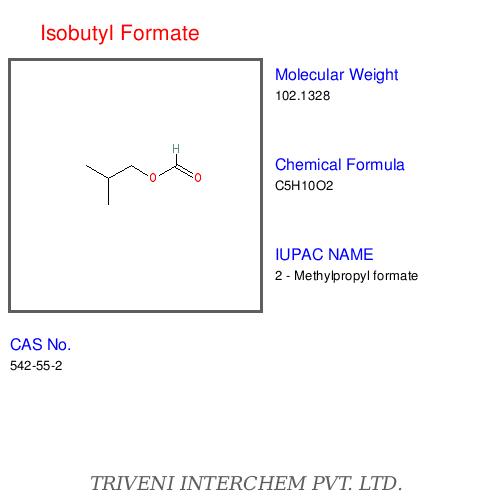 Isobutyl Formate - Colorless, CAS 106-26-2, 99% Purity | Solvent, Fragrance, Flavoring Agent