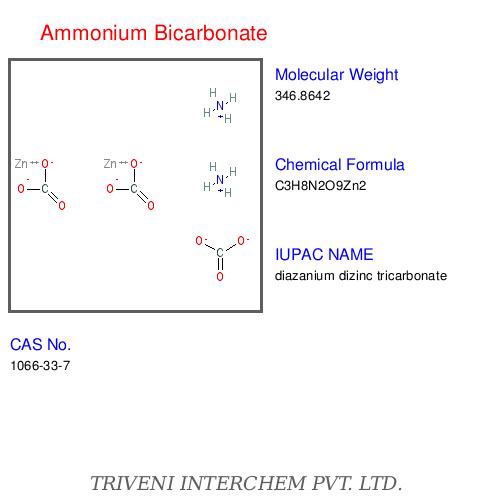Ammonium Bicarbonate - White Crystalline Powder, CAS 1066-33-7 | Leavening Agent, Food Additive, pH Control, Water Soluble, 99% Purity