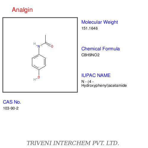 Analgin - White Crystalline Powder, C8H11N3O | Pain Relief, Fever Reduction, Anti-inflammatory, Rapid Action