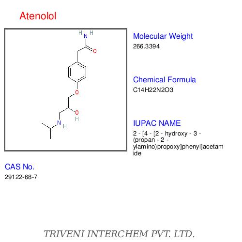 Atenolol - White Crystalline Powder, Water Soluble | Selective Beta-1 Receptor Antagonist, Controls Hypertension, Manages Arrhythmias
