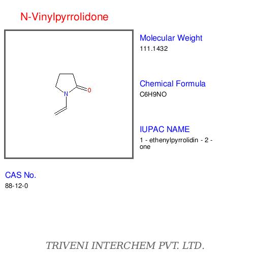 N-Vinylpyrrolidone - Colorless Liquid, CAS 88-12-0 | High Purity, Water Soluble, Effective Polymer
