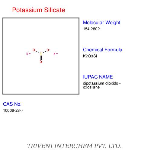 Potassium Silicate - White Powder Chemical Formula K2SiO3 | Water Soluble Glass Forming Durable Versatile Uses
