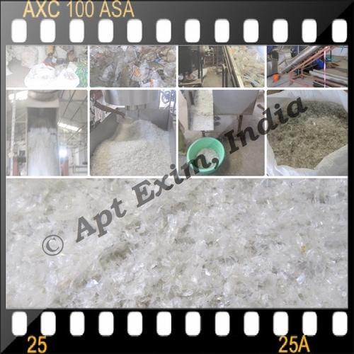 white Clear PET Bottle flakes (Recycled)