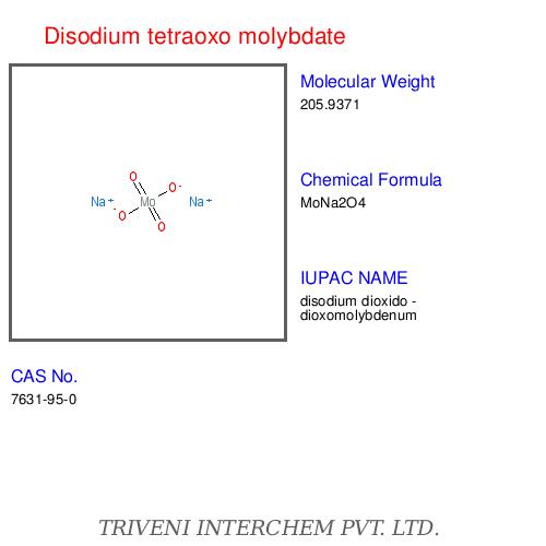 Disodium Tetraoxo Molybdate Dihydrate - White Crystalline Powder, Na2MoO4 2H2O | Molybdenum Source, 99% Purity, Water Soluble