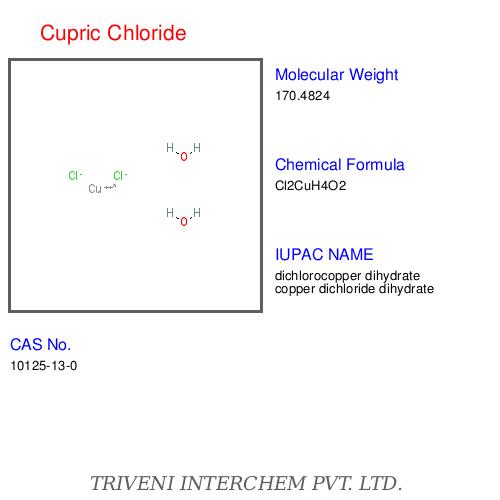 Cupric Chloride - Copper(II) Chloride CuCl2 Light Brown Solid, >99% Purity, Water Soluble, 25kg Bags