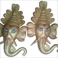 Ganesha Head Fiber Statue
