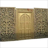 Golden Frp Marriage Decoration Gate