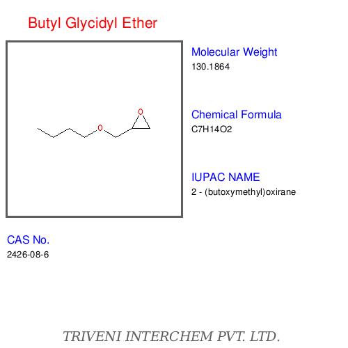 Butyl Glycidyl Ether - C7H14O2, Boiling Point 173-177°C, Density 0.91 g/cm³ | High Reactivity, Epoxy Resin Component, Durable Coatings