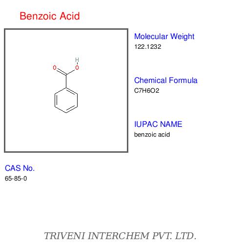 Benzoic Acid - Colorless Crystalline Solid, CAS 65-85-0 | Preservative, Aromatic, Pure, Versatile