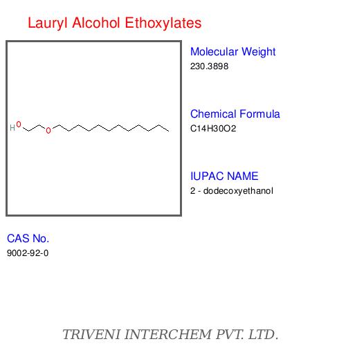 Lauryl Alcohol Ethoxylates - Clear Liquid, CAS 68551-12-0 | Emulsifier, Surfactant, Water Soluble, Biodegradable