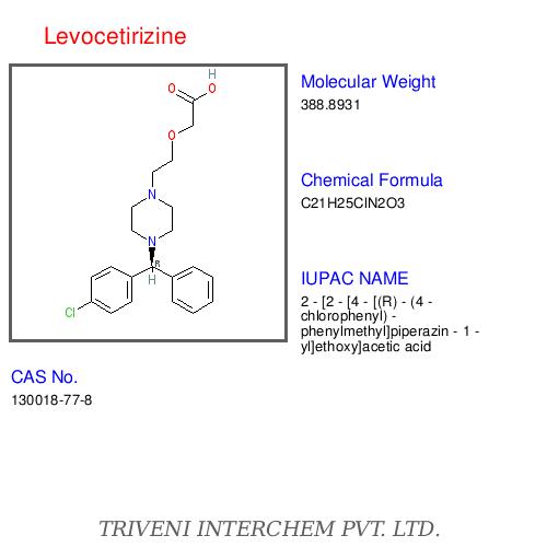 Levocetirizine - 99.9% Purity, 1kg/5kg Packaging | Antihistamine, Allergy Relief, Fast Acting