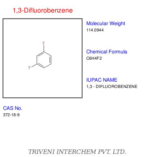 1,3-Difluorobenzene - Colorless Liquid, Boiling Point 89-91°C, 99% Purity | High Purity, Precise Synthesis, Reagent Quality