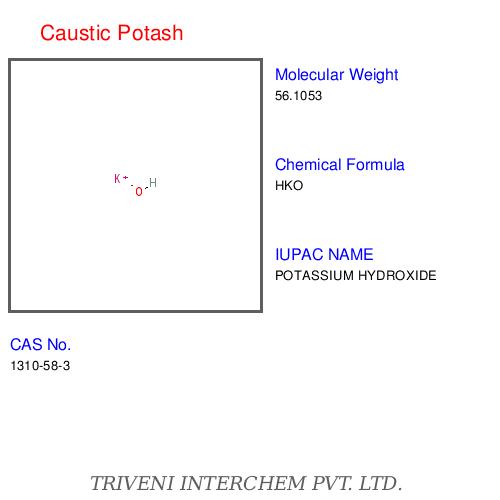Caustic Potash - Potassium Hydroxide, 25kg Bags, White | 90% Purity, Effective Cleaning, Versatile Uses