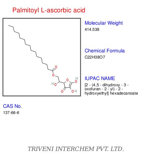 Palmitoyl L-ascorbic Acid - White Crystalline Powder, CAS 10151-46-3 | Fat-Soluble Vitamin C, Antioxidant Food Additive, Enhanced Absorption