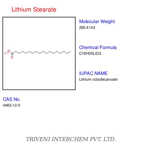 Lithium Stearate - White Powder, CAS 554-75-1 | Lubricant, Thickener, Emulsifier, Water Repellent, High Purity